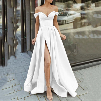 Chic Backless V-Neck Maxi Dress